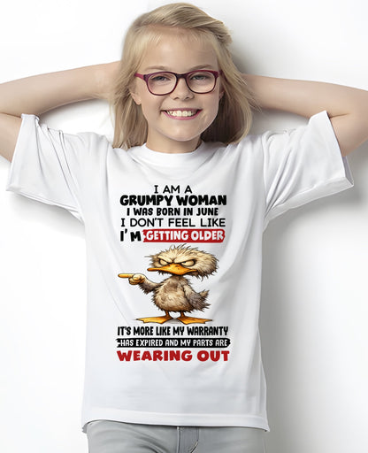 KATE06 - Funny Grumpy Woman Shirt Born in June – Birthday Gift Idea - FMA (SKU2602-175-06)