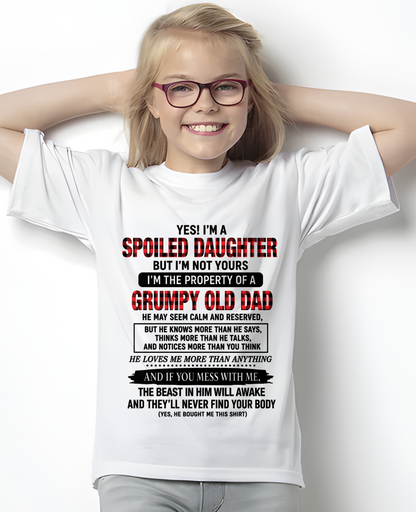 Yes! I'm A Spoiled Daughter, I Am The Property Of A Grumpy Old Dad - FROM DAD TO DAUGHTER - KATE00 (SKU2608-642-00)
