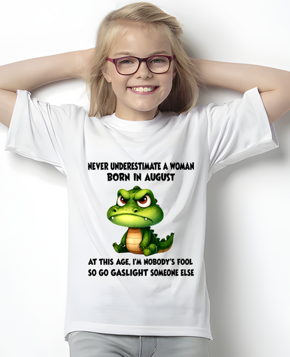 AUGUST - FUNNY WOMAN ALLIGATOR SHIRT – Go Gaslight Someone Else - (SKU2606-323-08)