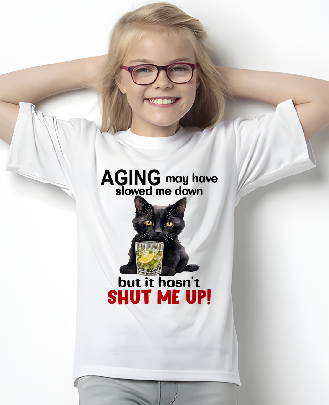 WOMAN SHIRT – Aging Didn’t Shut Me Up – Bold Attitude Tee – Birthday Gift Idea (SKU2604-323-00)