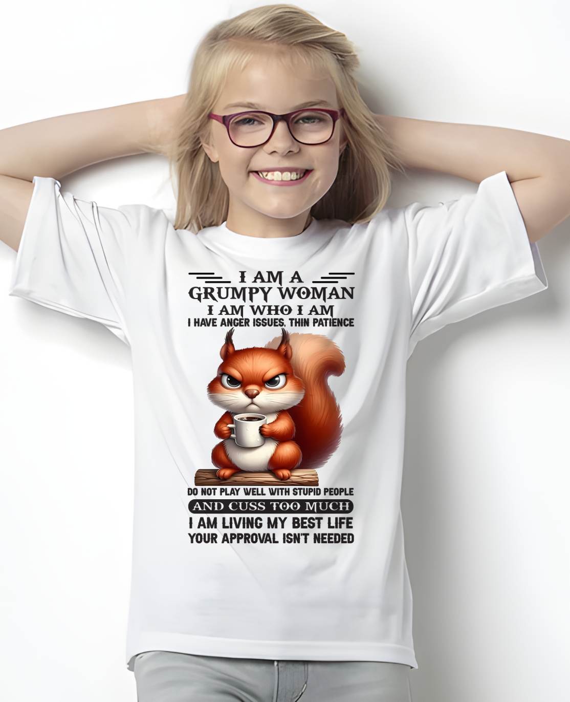 GRUPMY WOMAN - BIRTHDAY SHIRT FOR WOMEN - KATE00 (SKU09-07-00)