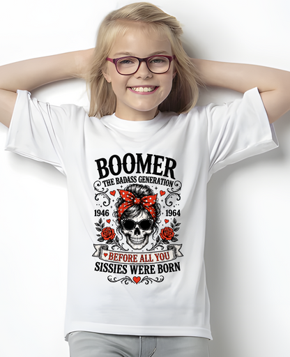 BOOMER WOMEN SHIRT - The Badass Generation Before All You Sissies Were Born - Funny Gift For Yourself  (SKU2608-589)