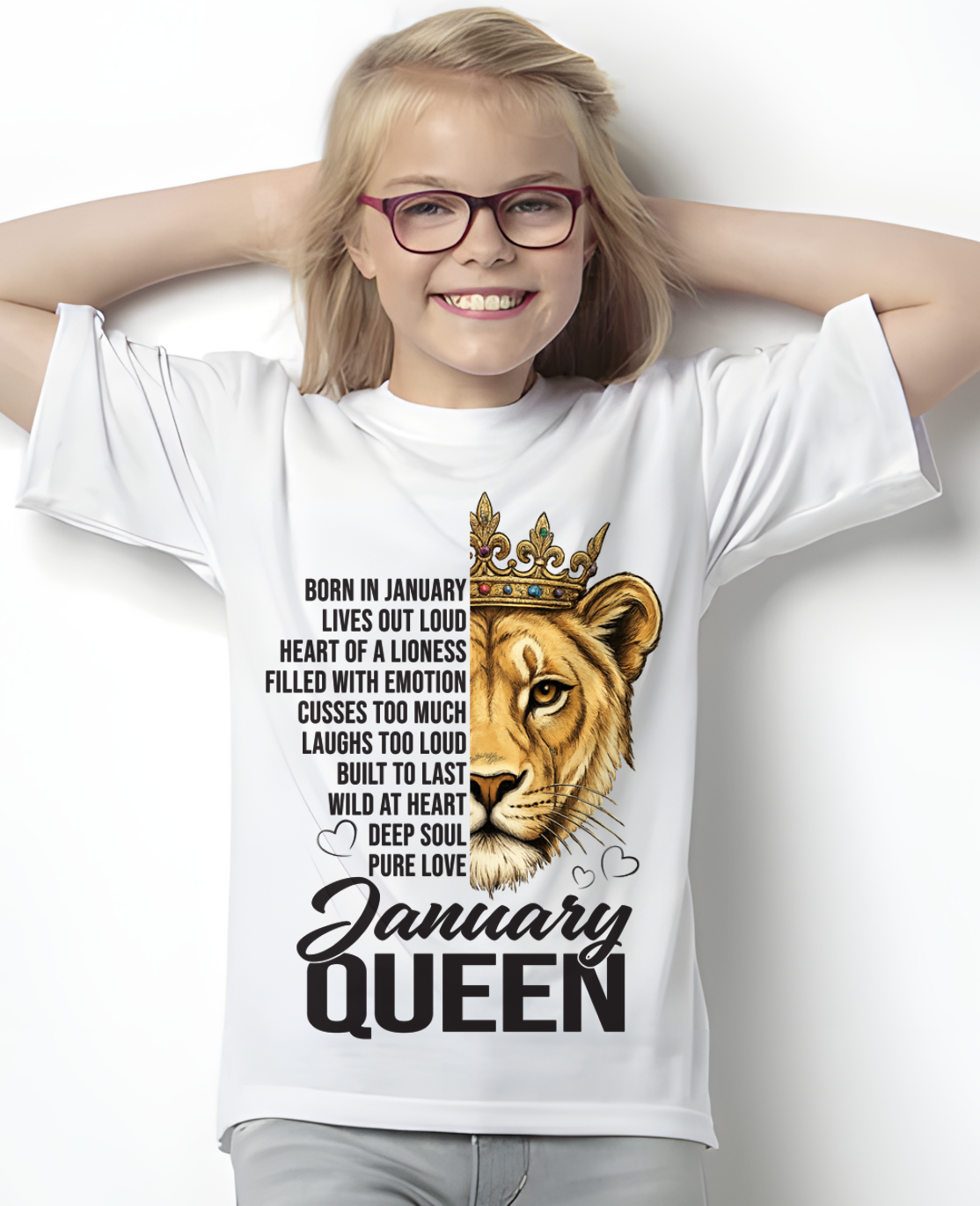 JANUARY – January Queen – Born In January – Living Legend Wild At Heart Very Rare – Birthday Gift – Women Shirt (SKU2603-27-01)