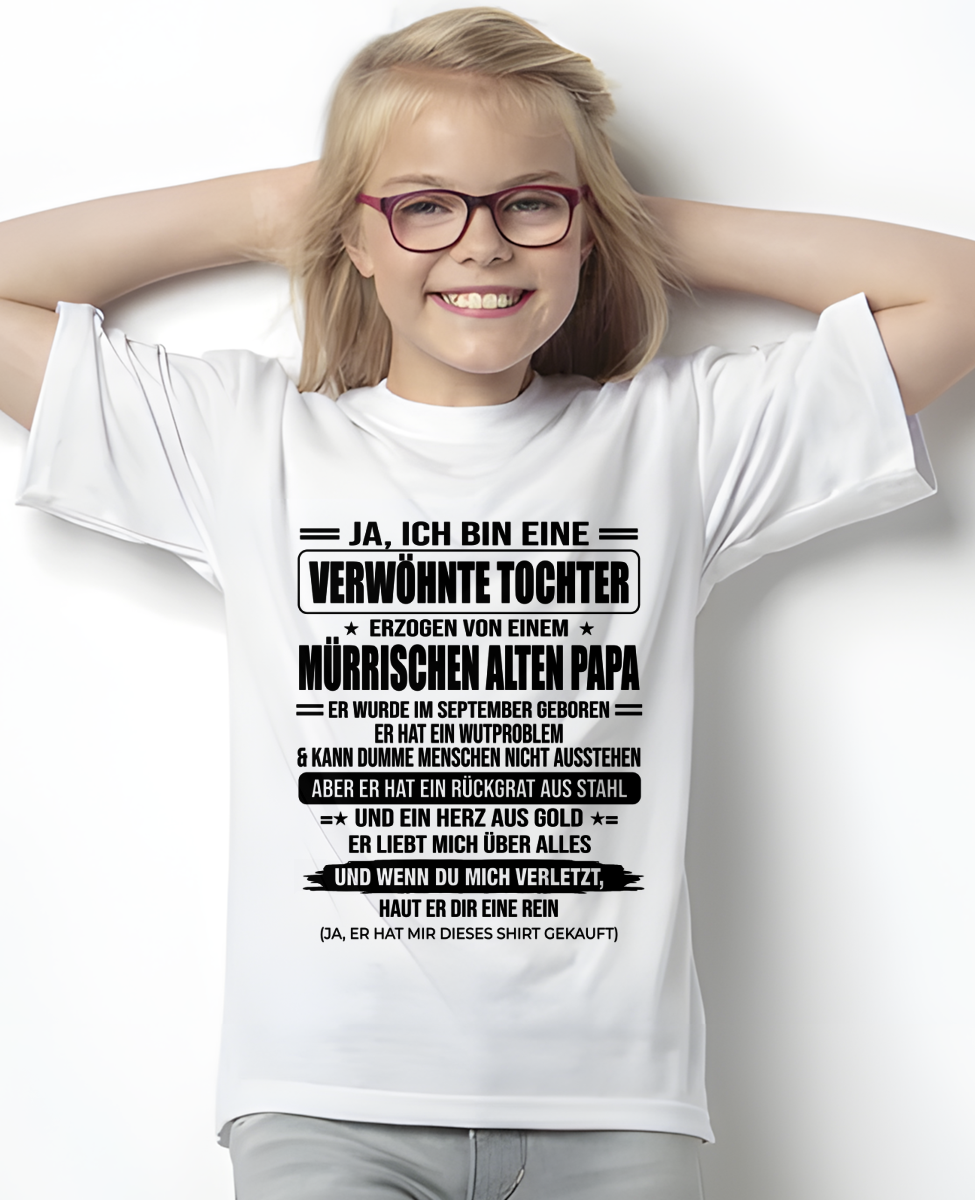 SEPTEMBER - GRUMMELIGER PAPA - PERFEKTES GESCHENK VON PAPA AN TOCHTER - (SKU2606-146-09)