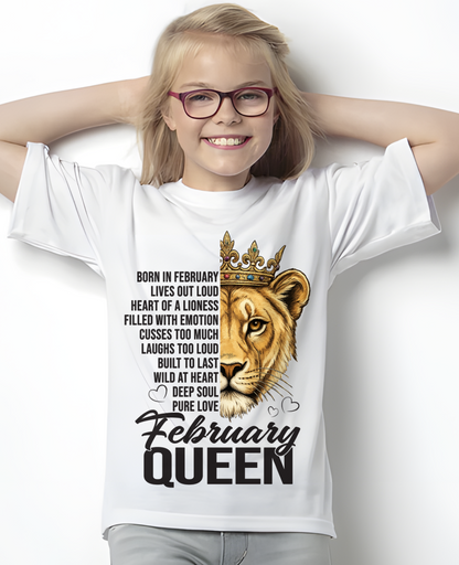 FEBRUARY – February Queen – Born In February – Living Legend Wild At Heart Very Rare – Birthday Gift – Women Shirt (SKU2603-27-02)