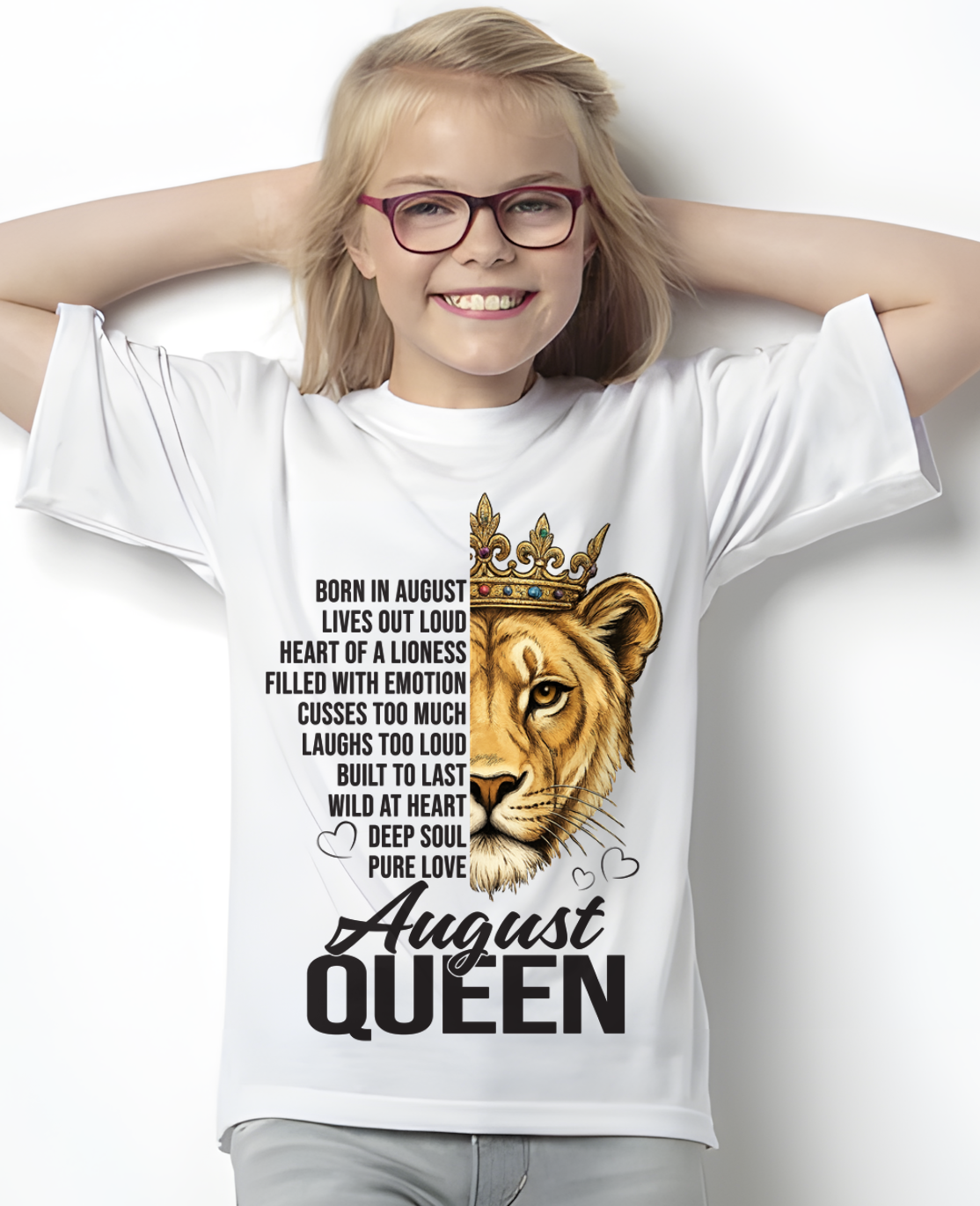 AUGUST – August Queen – Born In August – Living Legend Wild At Heart Very Rare – Birthday Gift – Women Shirt (SKU2603-27-08)