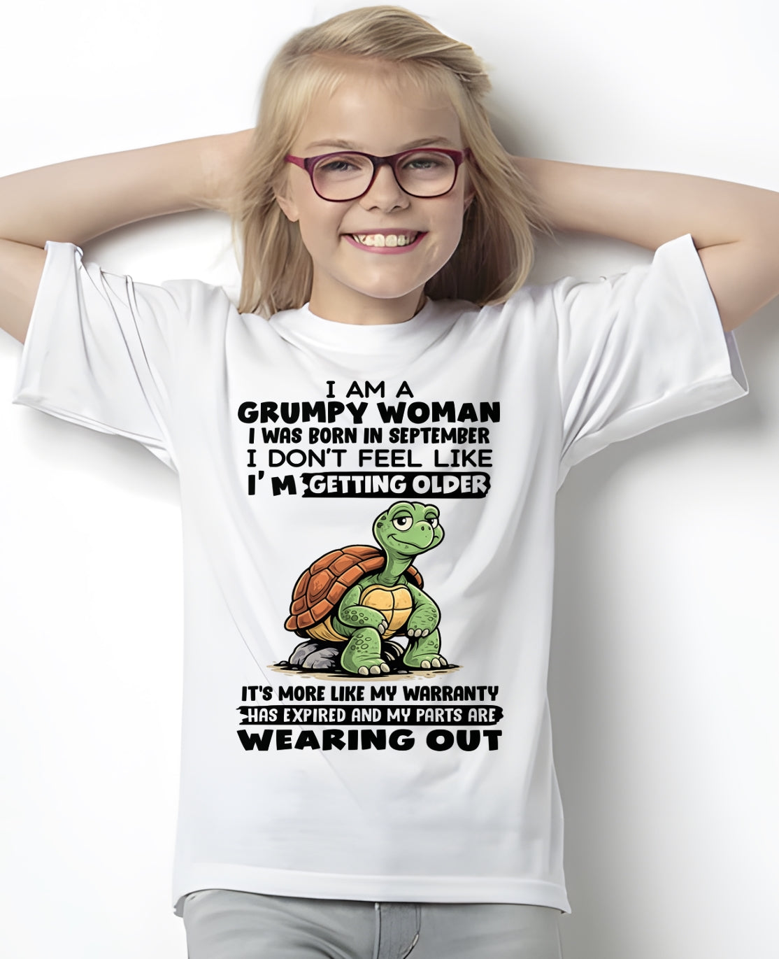 KATE09 - Funny Grumpy Woman Shirt Born in September – Birthday Gift Idea - FMA (SKU2602-178-09)