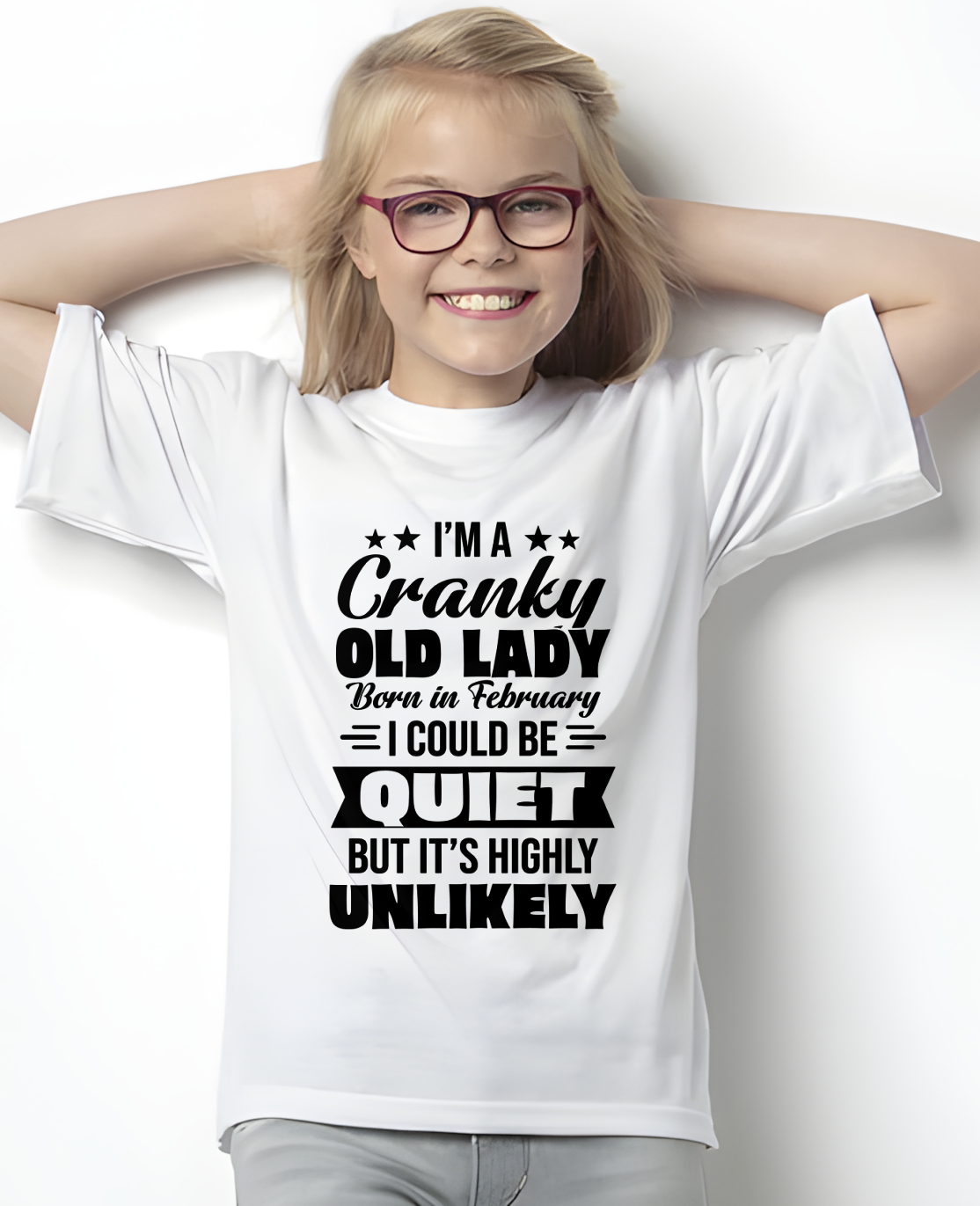 FEBRUARY – Cranky Old Lady Shirt – Funny Birthday Gift for Women (SKU2604-127-02)