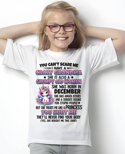 DECEMBER - YOU CAN'T SCARE ME - GIFT FROM GRANDMA - KATE12 (SKU09-106-12)