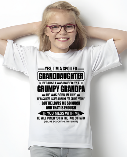 JULY - GRUMPY GRANDPA - PERFECT GIFT FOR YOUR GRANDDAUGHTER - (SKU2606-345-07)