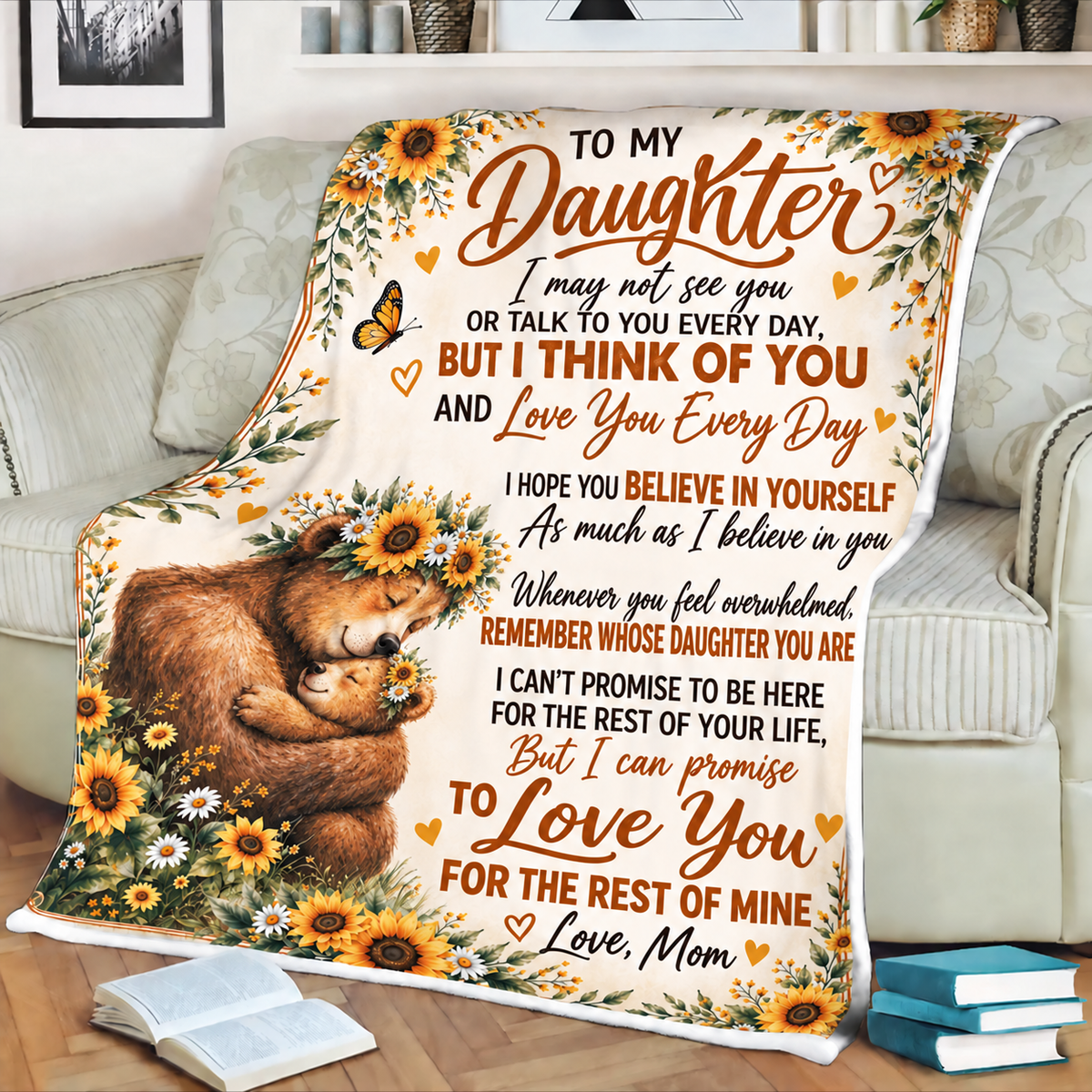 BLANKET - FROM DAD TO DAUGHTER - I LOVE YOU MY DAUGHTER (SKU2609-203)
