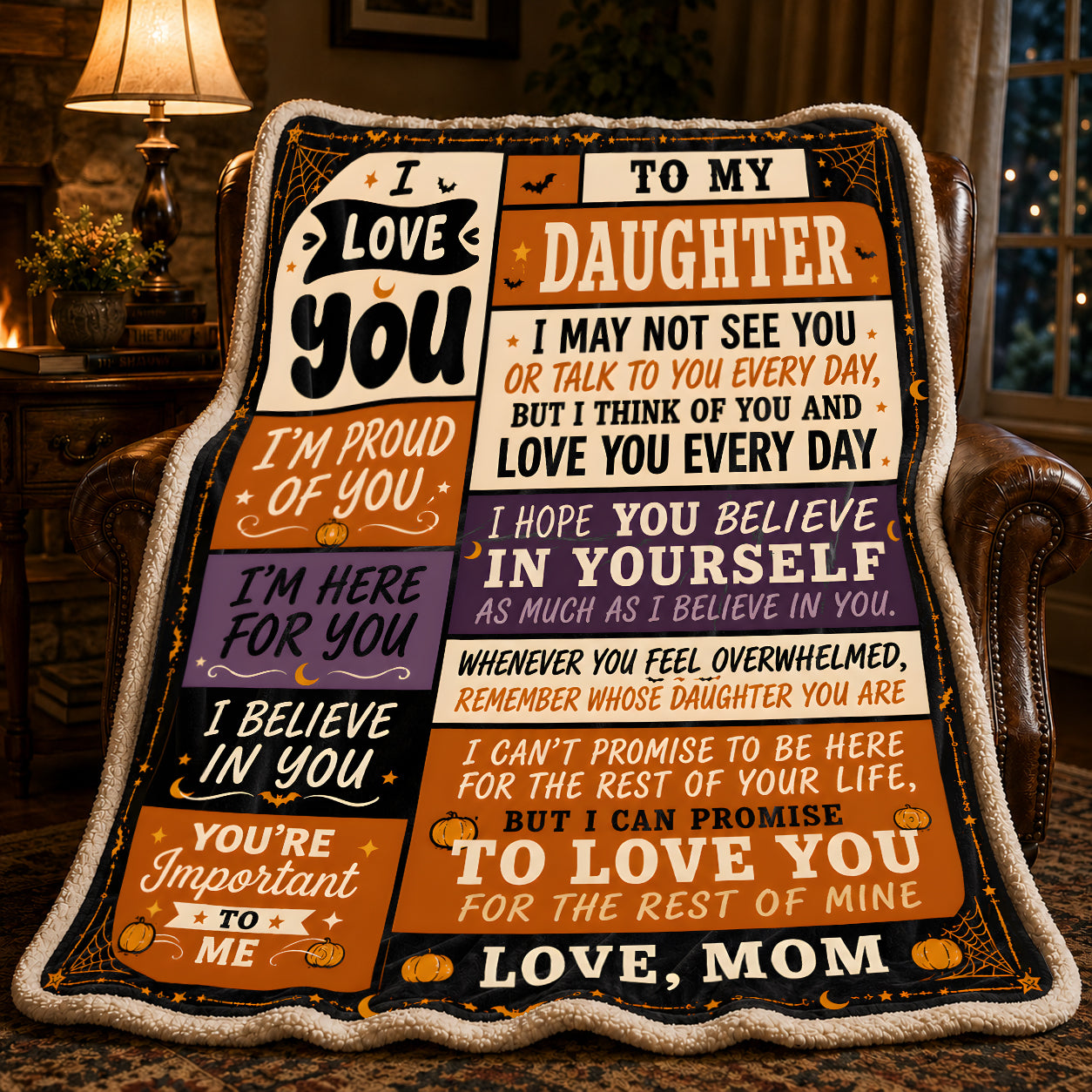 BLANKET - From Mom To Daughter - I Love You Every Day - Meaningful Gift For Daughter (SKU2608-480)
