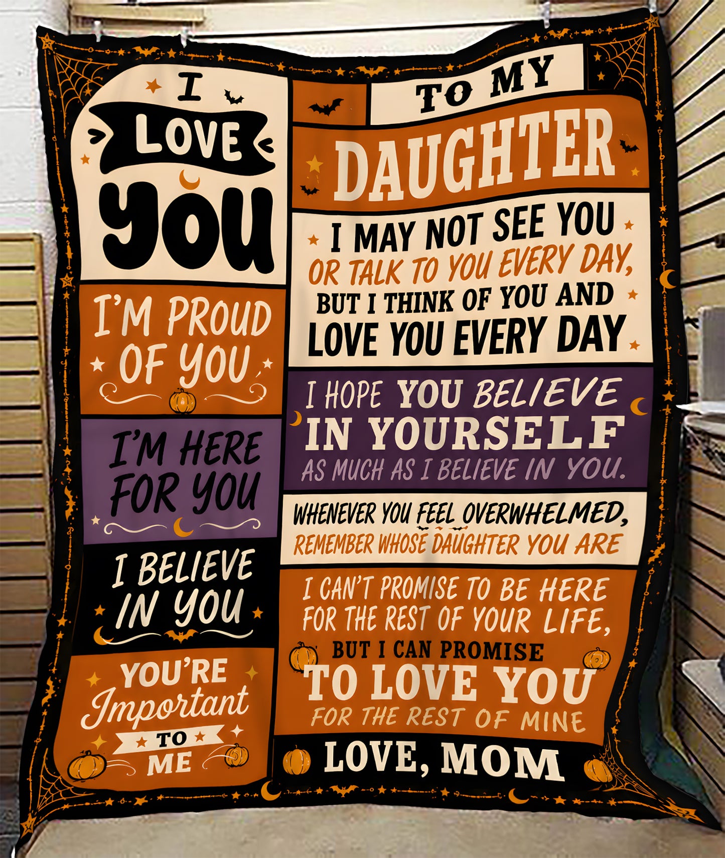 BLANKET - From Mom To Daughter - I Love You Every Day - Meaningful Gift For Daughter (SKU2608-480)