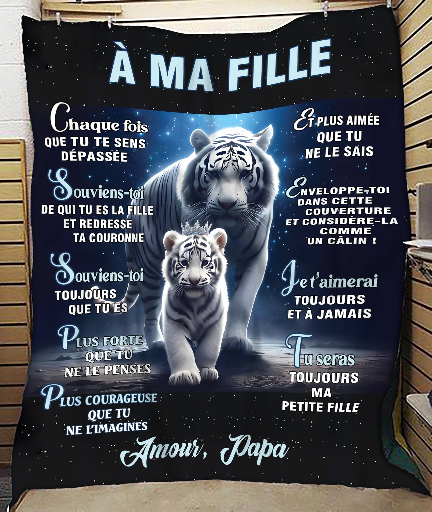 Cadeau Spécial Pour Ta Fille Couverture - De Papa (SKUB12-203)