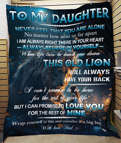 BLANKET FOR DAUGHTER – COMFORT & WARMTH GIFT FROM DAD Sherpa Fleece Quilt Blanket NTTD00 (SKUB11-81)