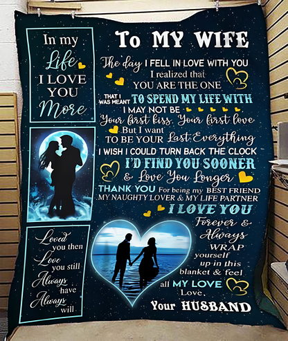 Special Gift For Your Wife Blanket - From Husband (SKU-CHAU-B11)