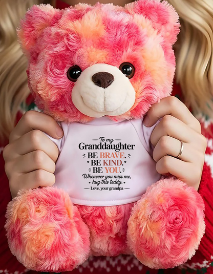 TO MY GRANDDAUGHTER - TEDDY BEAR, A BIG HUG FROM GRANDPA - KATE00