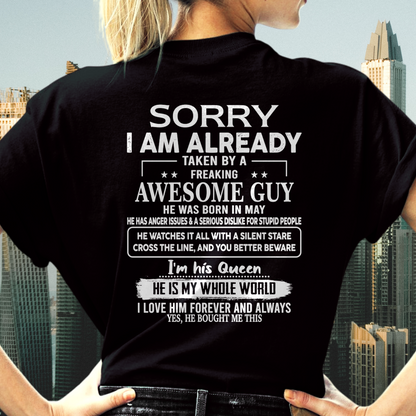 MAY - Awesome Guy Born In May - Funny Gift For Husband (SKU2608-403-05)