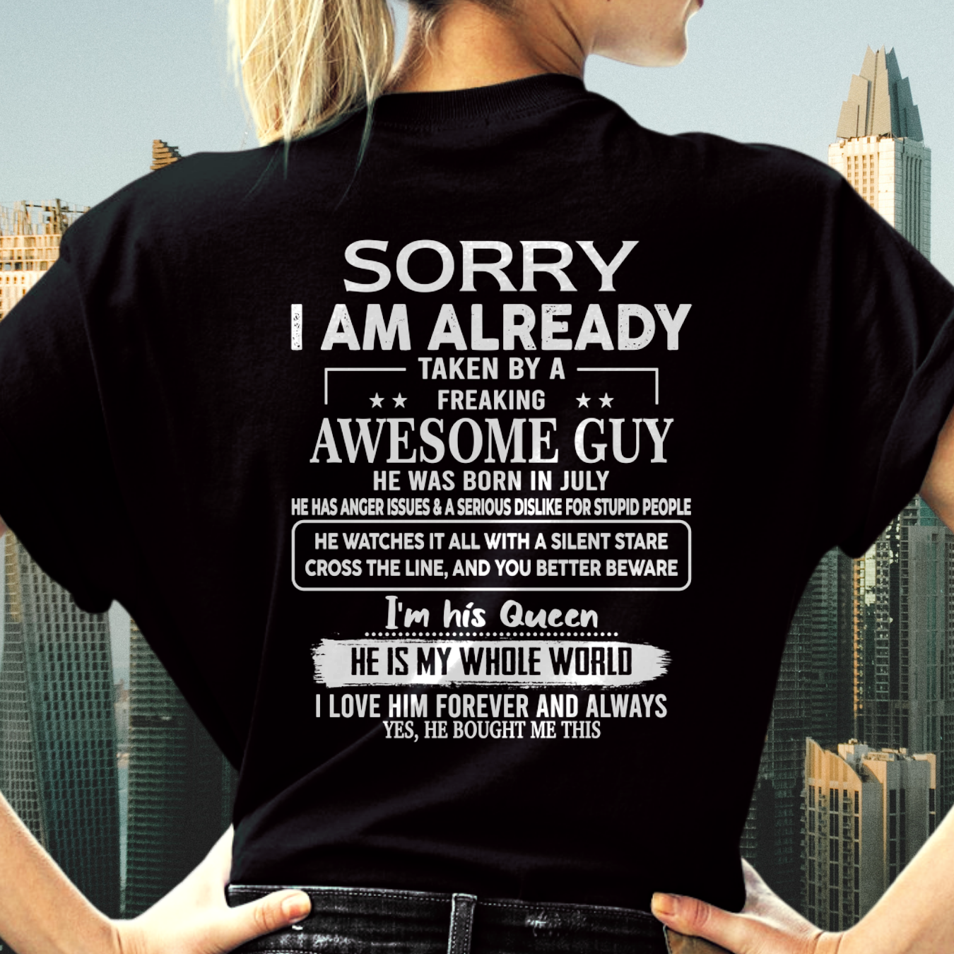 JULY - Awesome Guy Born In July - Funny Gift For Husband (SKU2608-403-07)