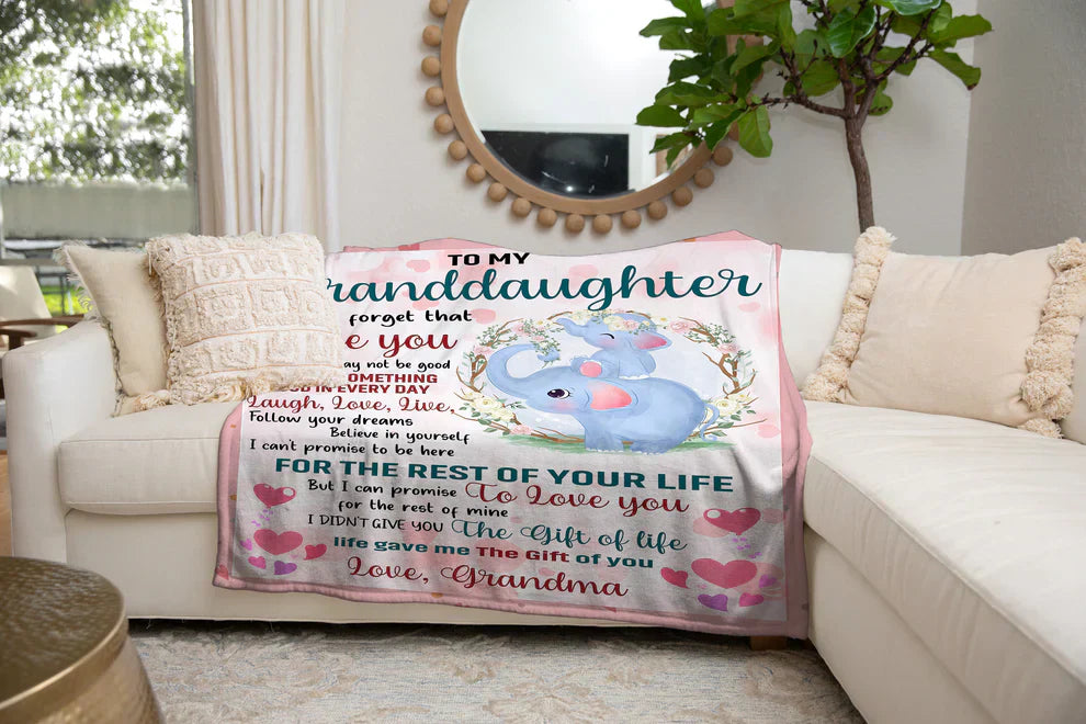 Special Gift For Your Granddaughter Blanket - From Grandma