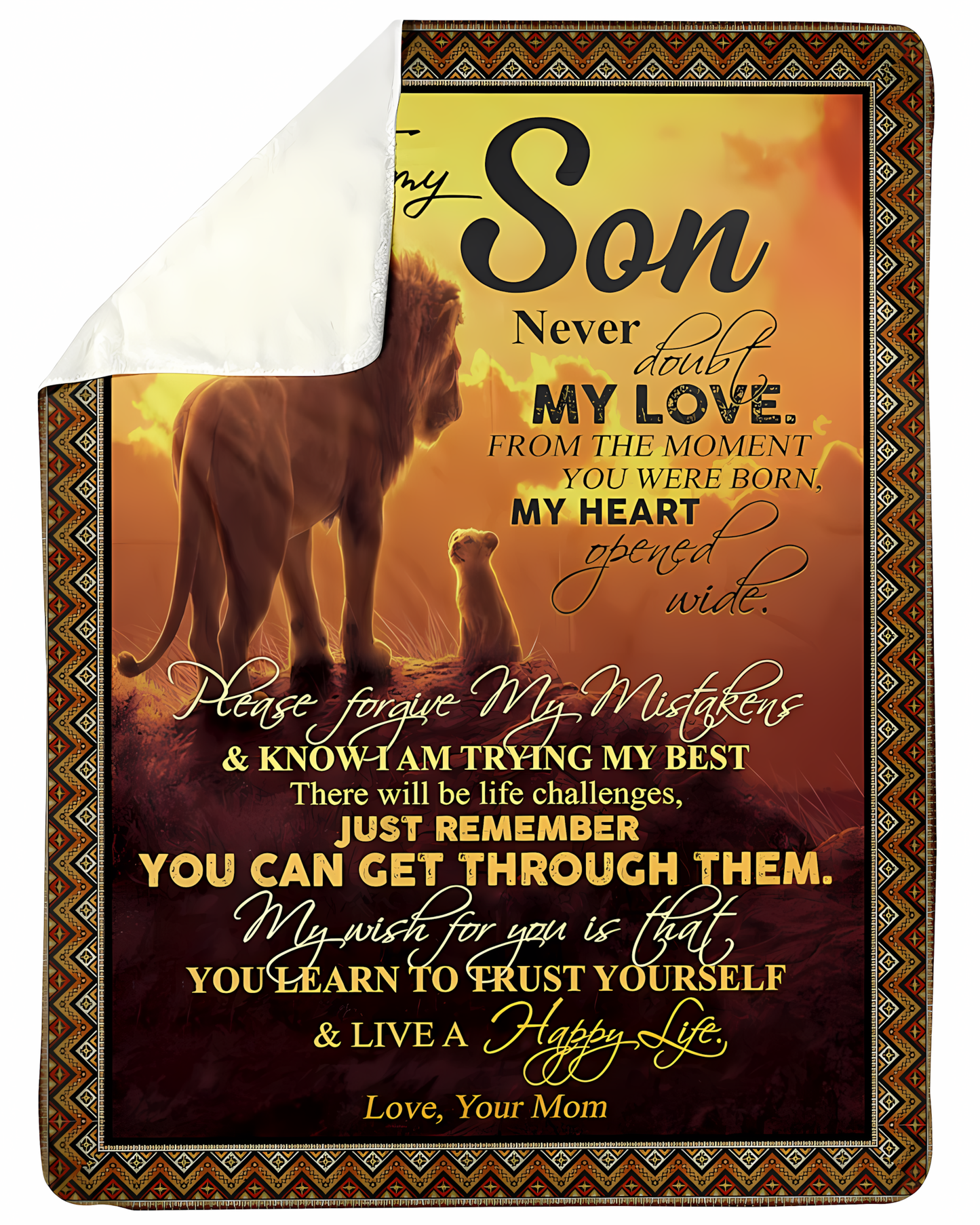 Special Gift For Your Son Blanket - From Mom (SKU-CHAU-B28)