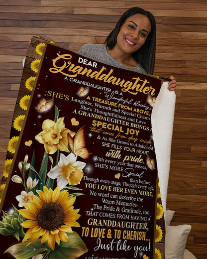 Special Gift For Your Granddaughter Blanket - From Grandma