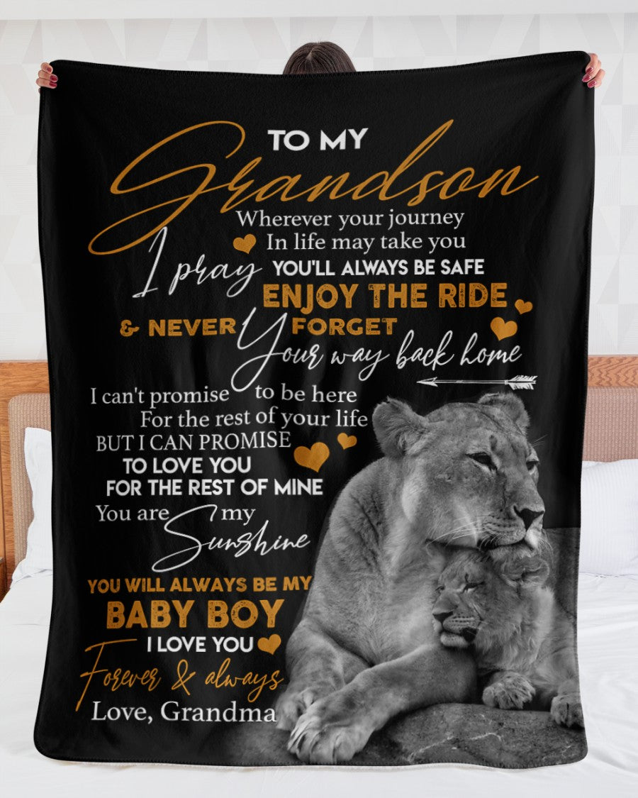 Special Gift For Your Grandson Blanket - From Grandma