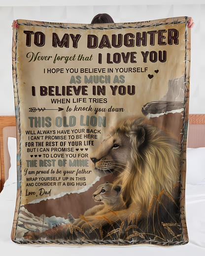 Special Gift For Your Daughter Blanket - From Dad (SKUB11-144)