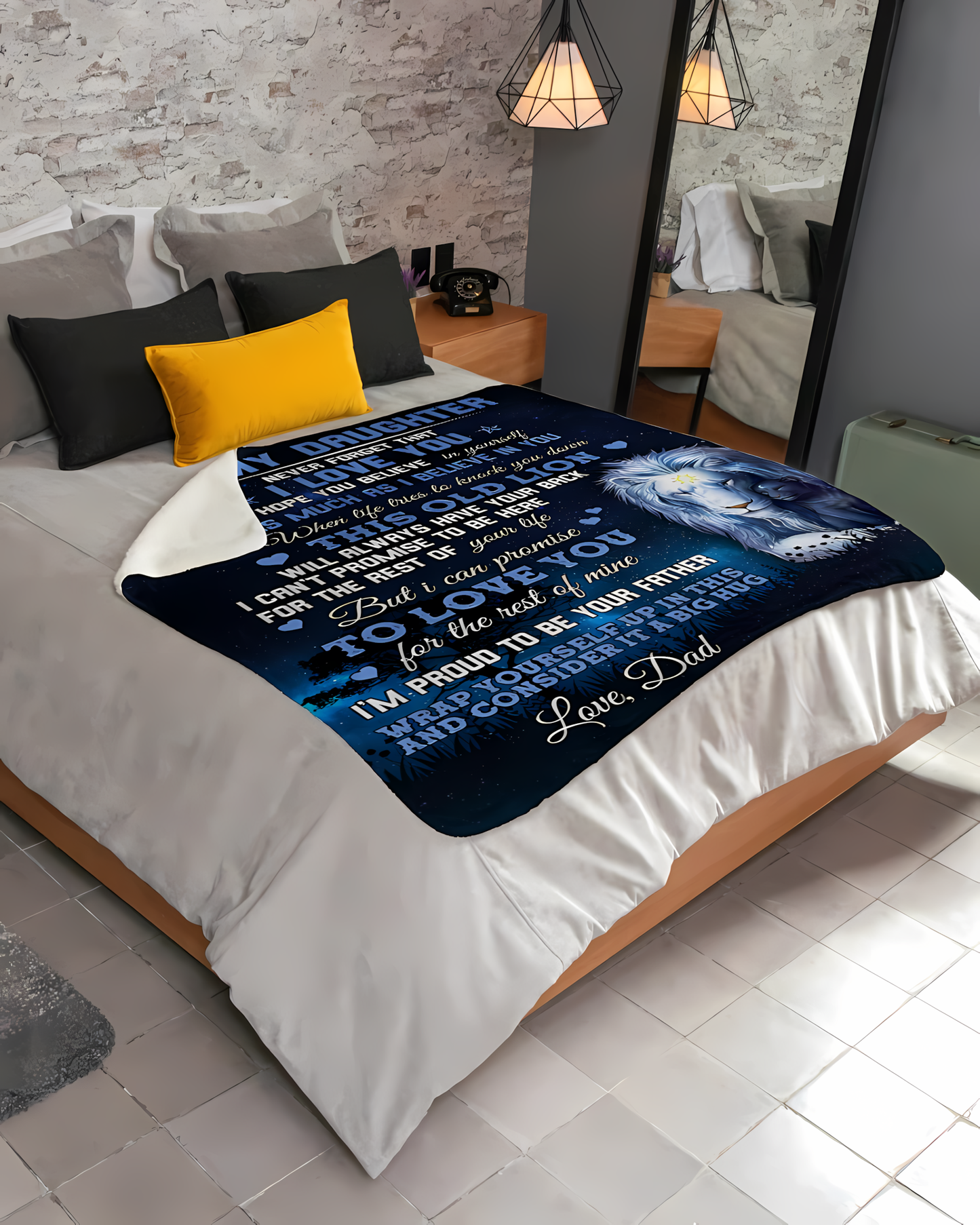 Special Gift For Your Daughter Blanket - From Dad (SKUB06-67)