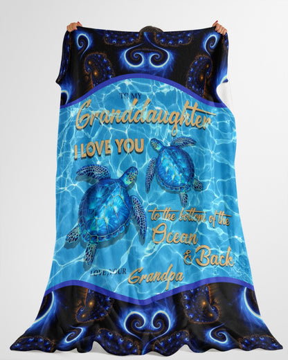 Special Gift For Your Granddaughter Blanket - From Grandpa