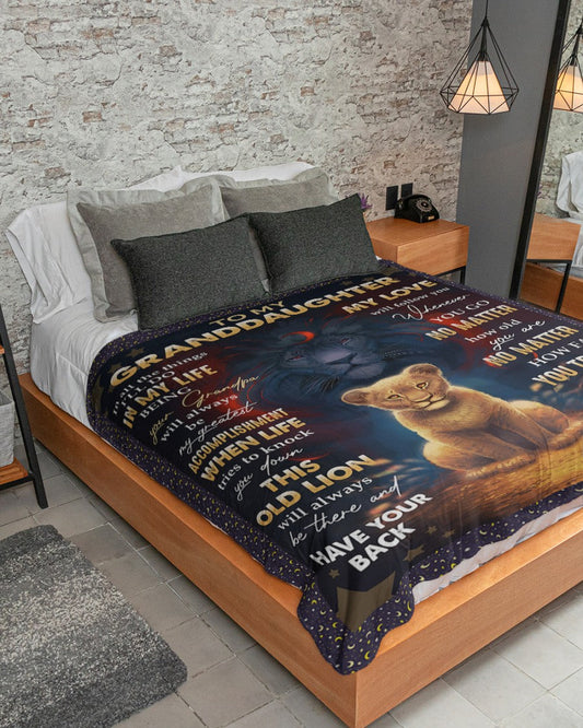 Special Gift For Your Granddaughter Blanket - From Grandpa