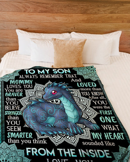 Special Gift For Your Son Blanket - From Mom