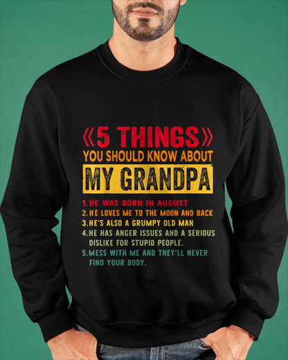 AUGUST - GRUMPY GRANDPA - PERFECT GIFT FOR YOUR GRANDCHILD - SKU2606-36-08