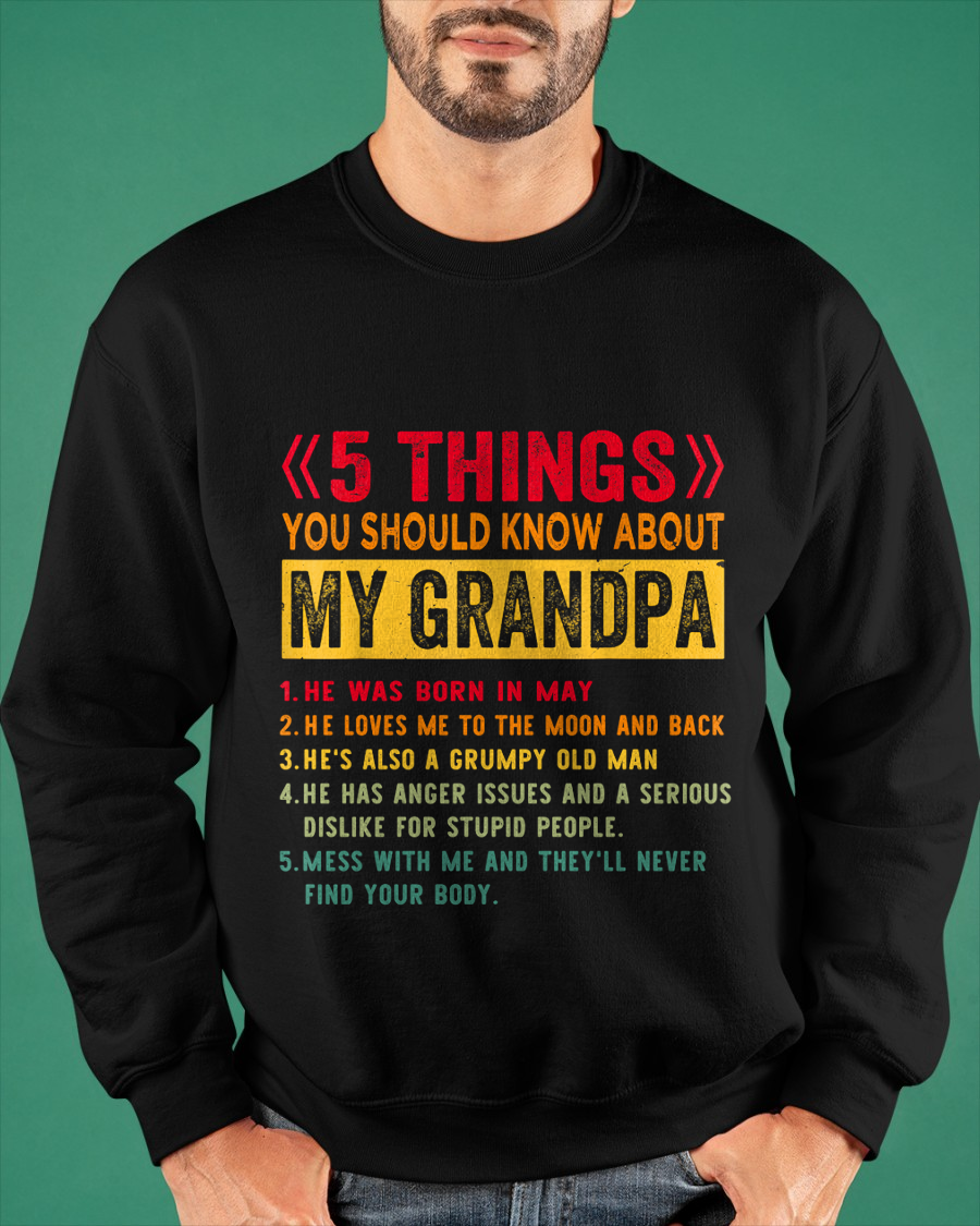 MAY - GRUMPY GRANDPA - PERFECT GIFT FOR YOUR GRANDCHILD - SKU2606-36-05
