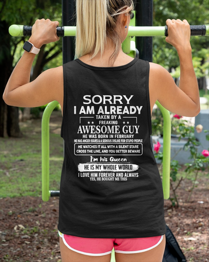 FEBRUARY - Awesome Guy Born In February - Funny Gift For Husband (SKU2608-403-02)