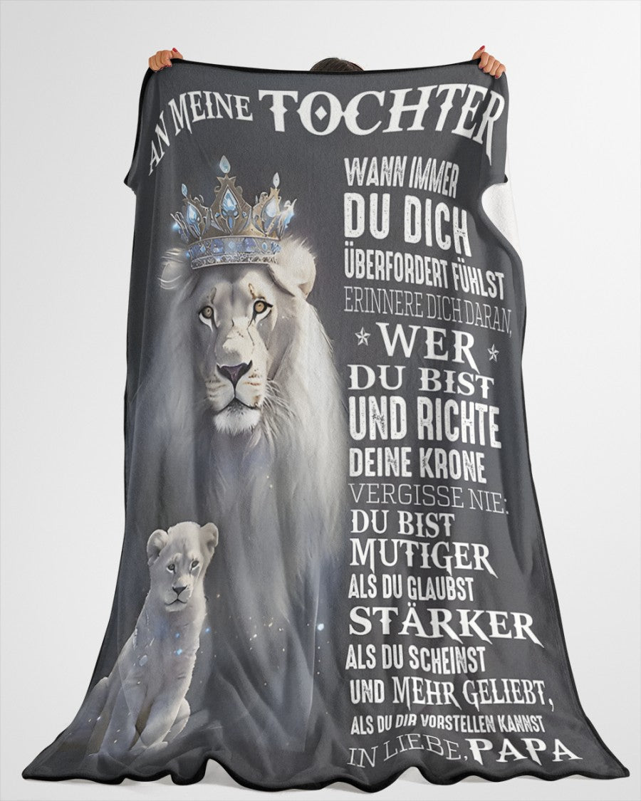 DECKE FÜR TOCHTER - GESCHENK VOM VATER - GESCHENK FÜR KOMFORT & WÄRME NTTD00 (SKUB09-81)