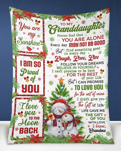 BLANKET FOR GRANDDAUGHTER – COMFORT & WARMTH GIFT Sherpa Fleece Blanket NTTD00 (SKUB-CHRISTMAS)
