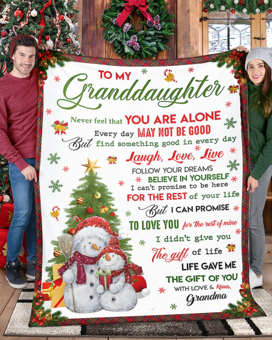 BLANKET FOR GRANDDAUGHTER – COMFORT & WARMTH GIFT Sherpa Fleece Blanket NTTD00 (SKUB-CHRISTMAS2)