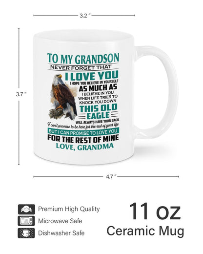 TO GRANDSON MUG 02 - GIFT FROM GRANDMA - NTTD00