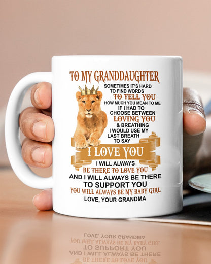 TO GRANDDAUGHTER MUG 01 - GIFT FROM GRANDMA - NTTD00