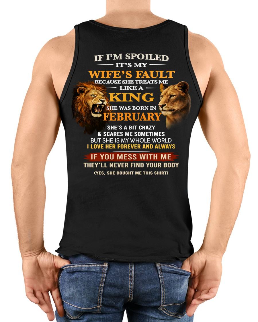 FEBRUARY - SPOILED HUSBAND - GIFT FROM WIFE - KATE02 (SKU26T-01-60-02)