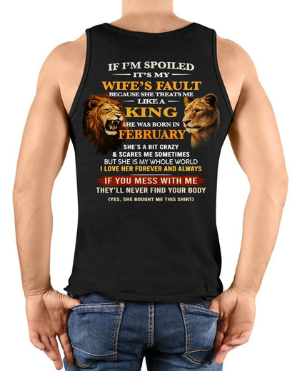 FEBRUARY - SPOILED HUSBAND - GIFT FROM WIFE - KATE02 (SKU26T-01-60-02)