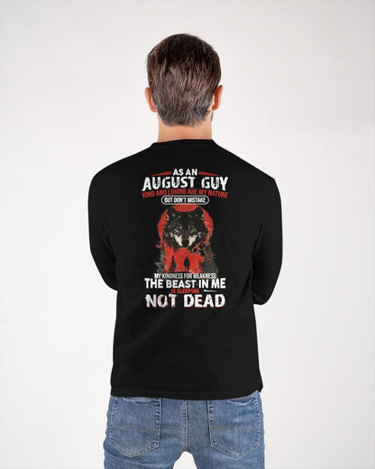 AUGUST - KIND AND LOVING ARE MY NATURE - BIRTHDAY T-SHIRT FOR MEN - KATE08 (SKU26T-01-17-08)