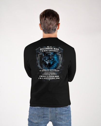 DECEMBER - BUILT DIFFERENT - BIRTHDAY T-SHIRT FOR MEN - KATE12 (SKU12-301-12)