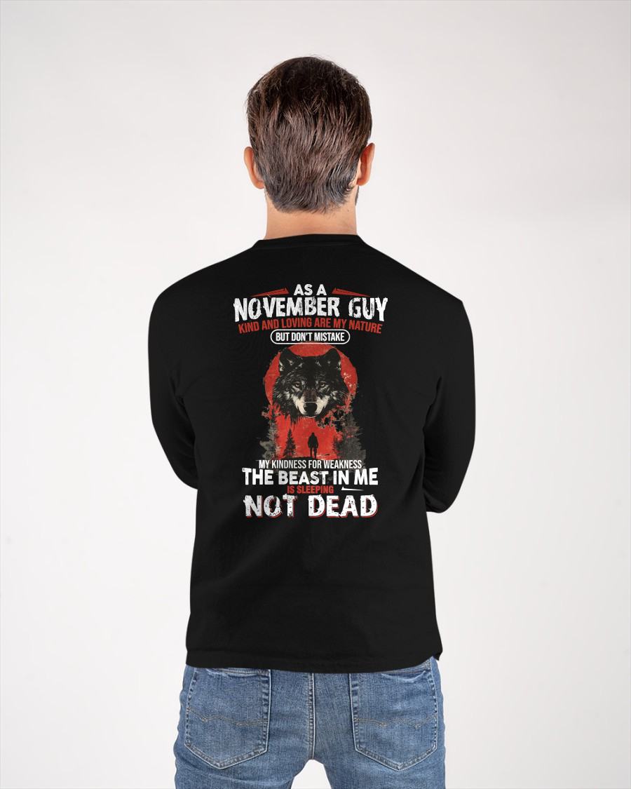 NOVEMBER - KIND AND LOVING ARE MY NATURE - BIRTHDAY T-SHIRT FOR MEN - KATE11 (SKU26T-01-17-11)