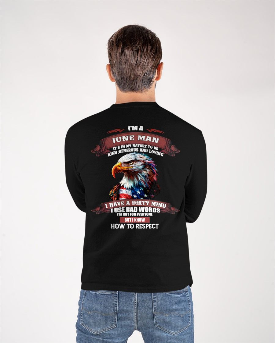 JUNE - KNOW HOW TO RESPECT - BIRTHDAY T-SHIRT FOR MEN - KATE06 (SKU12-311-06)