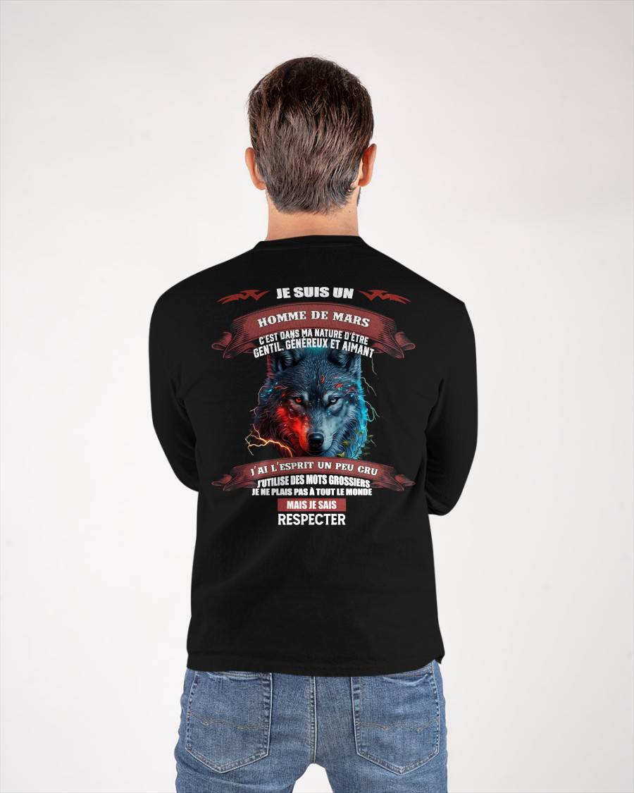 MARS - JE SAIS RESPECTER – T-SHIRT D’ANNIVERSAIRE POUR HOMME - frKATE03 (SKU12-266-03)