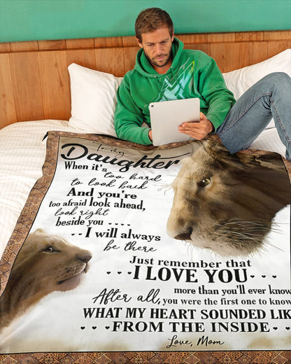 TO MY DAUGHTER - GIFT FOR DAUGHTER - Sherpa Fleece Quilt Blanket (SKUB08-20)