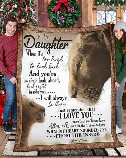 TO MY DAUGHTER - GIFT FOR DAUGHTER - Sherpa Fleece Quilt Blanket (SKUB08-20)