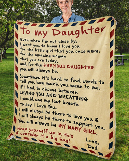TO MY DAUGHTER - GIFT FOR DAUGHTER - Sherpa Fleece Quilt Blanket (SKUB10-140)